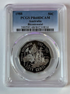 1988 Australian 50c Bicentennial PCGS PR68DCAM Proof Coin