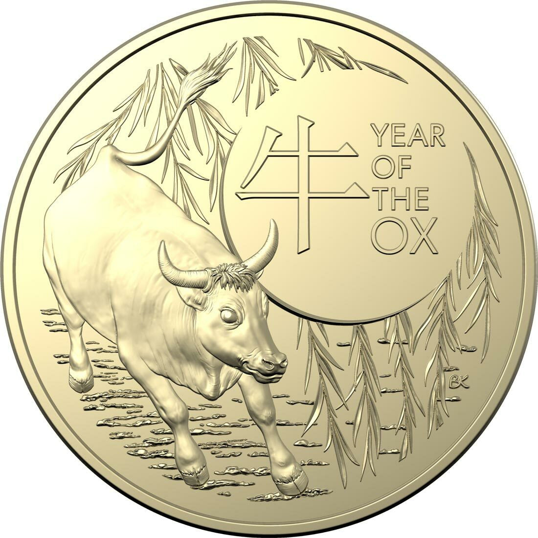 2021 1 AlBr Uncirculated Two Coin Set Year of the Ox My