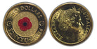 Remembrance Day 2012 $2 Red Poppy Coin ex-Security Roll